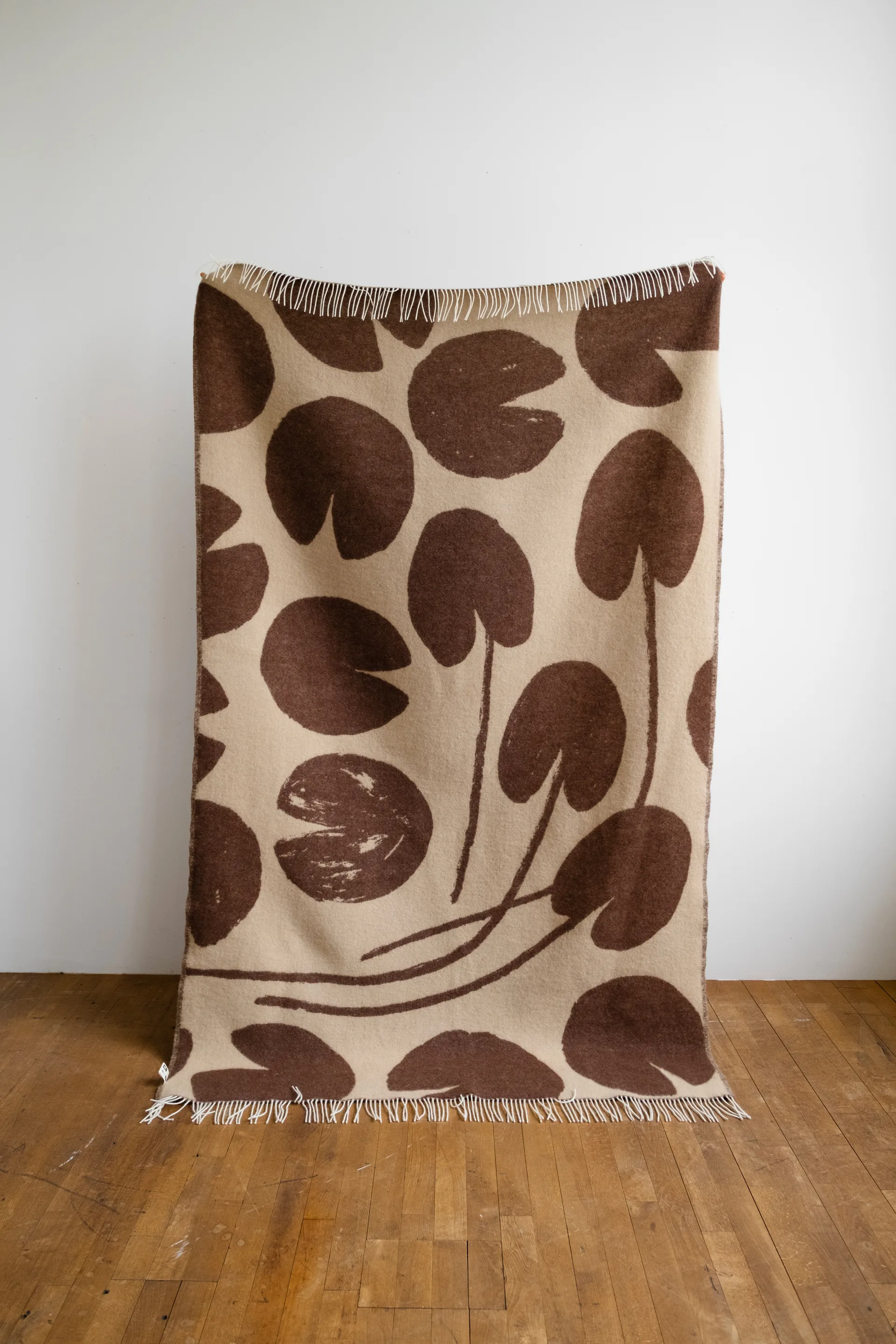 Water lilies pläd 130x220 cm, Brown Fine Little Day