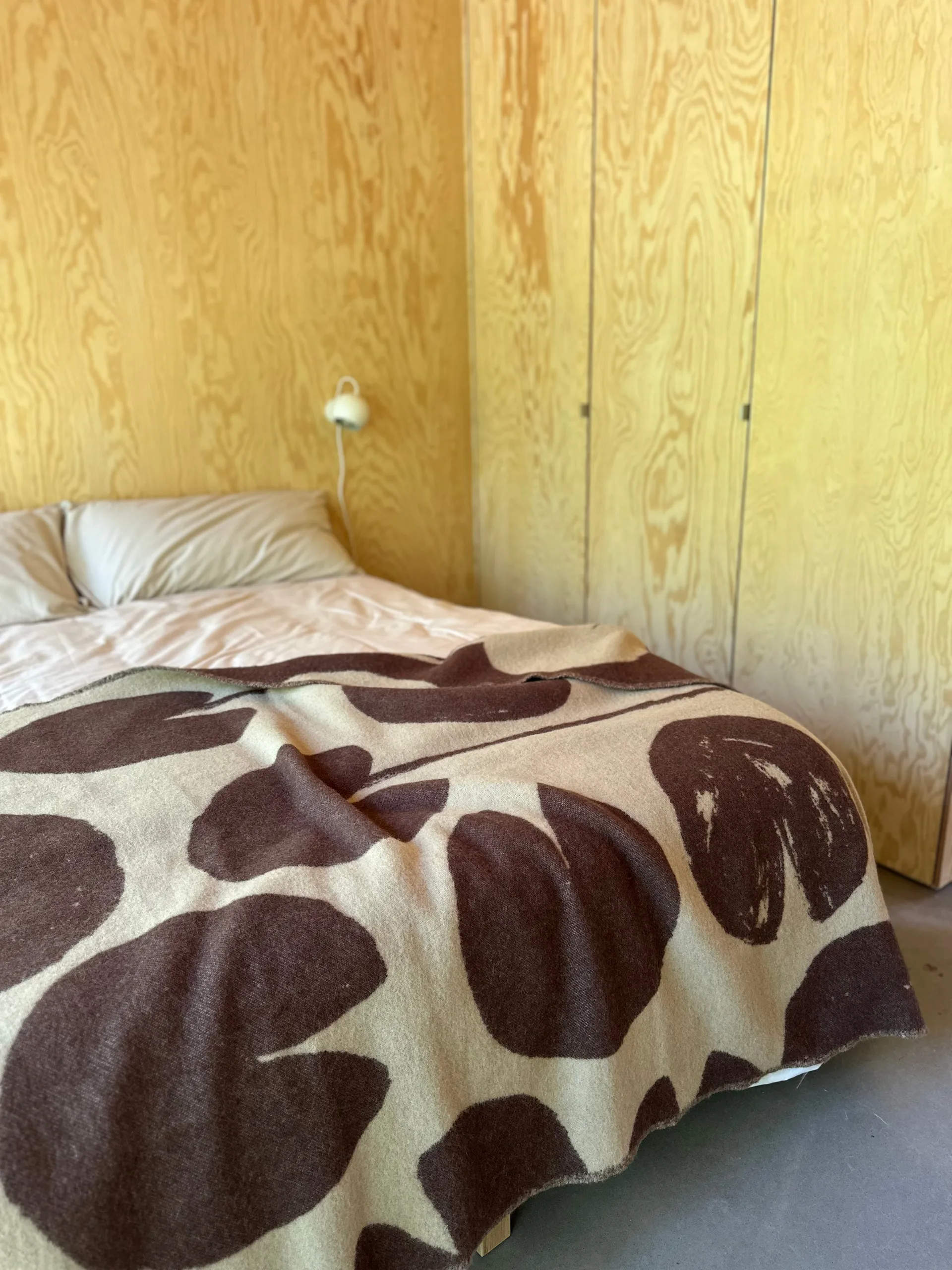 Water lilies pläd 130x220 cm, Brown Fine Little Day