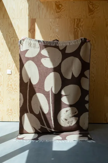 Water lilies pläd 130x220 cm - Brown - Fine Little Day