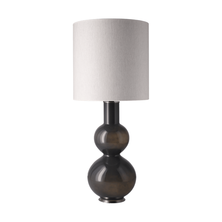 Augusta bordslampa grå lampfot, Babel Beige M Flavia Lamps