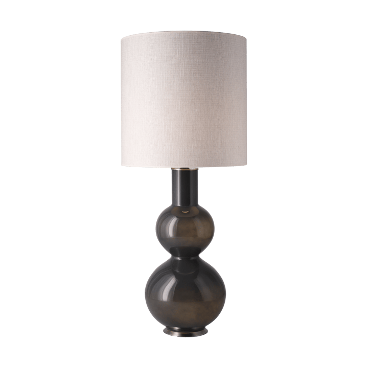 Augusta bordslampa grå lampfot, Babel Beige M Flavia Lamps
