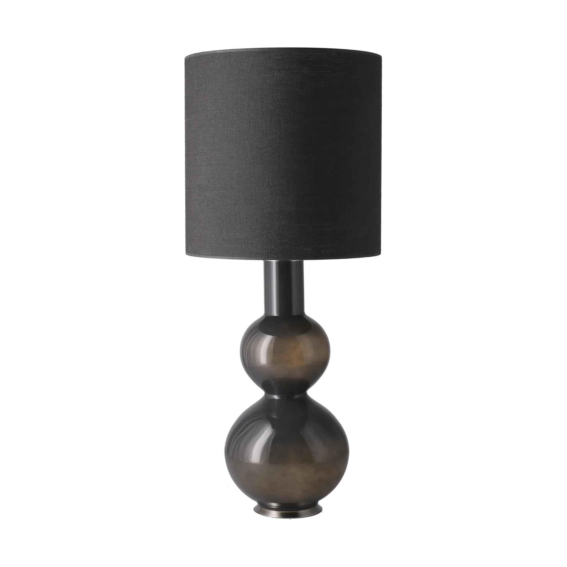 Augusta bordslampa grå lampfot, Lino Negro M Flavia Lamps
