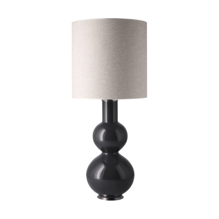 Augusta bordslampa grå lampfot - London Beige M - Flavia Lamps