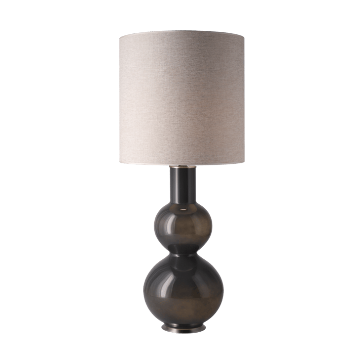 Augusta bordslampa grå lampfot - London Beige M - Flavia Lamps