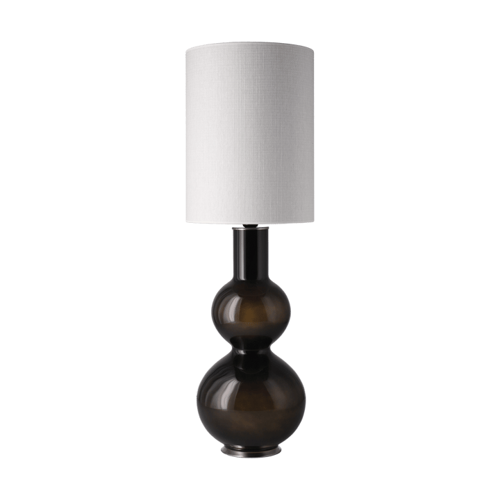 Augusta bordslampa svart lampfot - Babel Beige L - Flavia Lamps