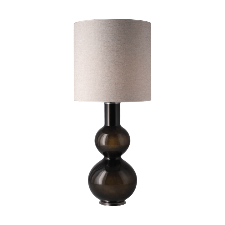 Augusta bordslampa svart lampfot - London Beige M - Flavia Lamps