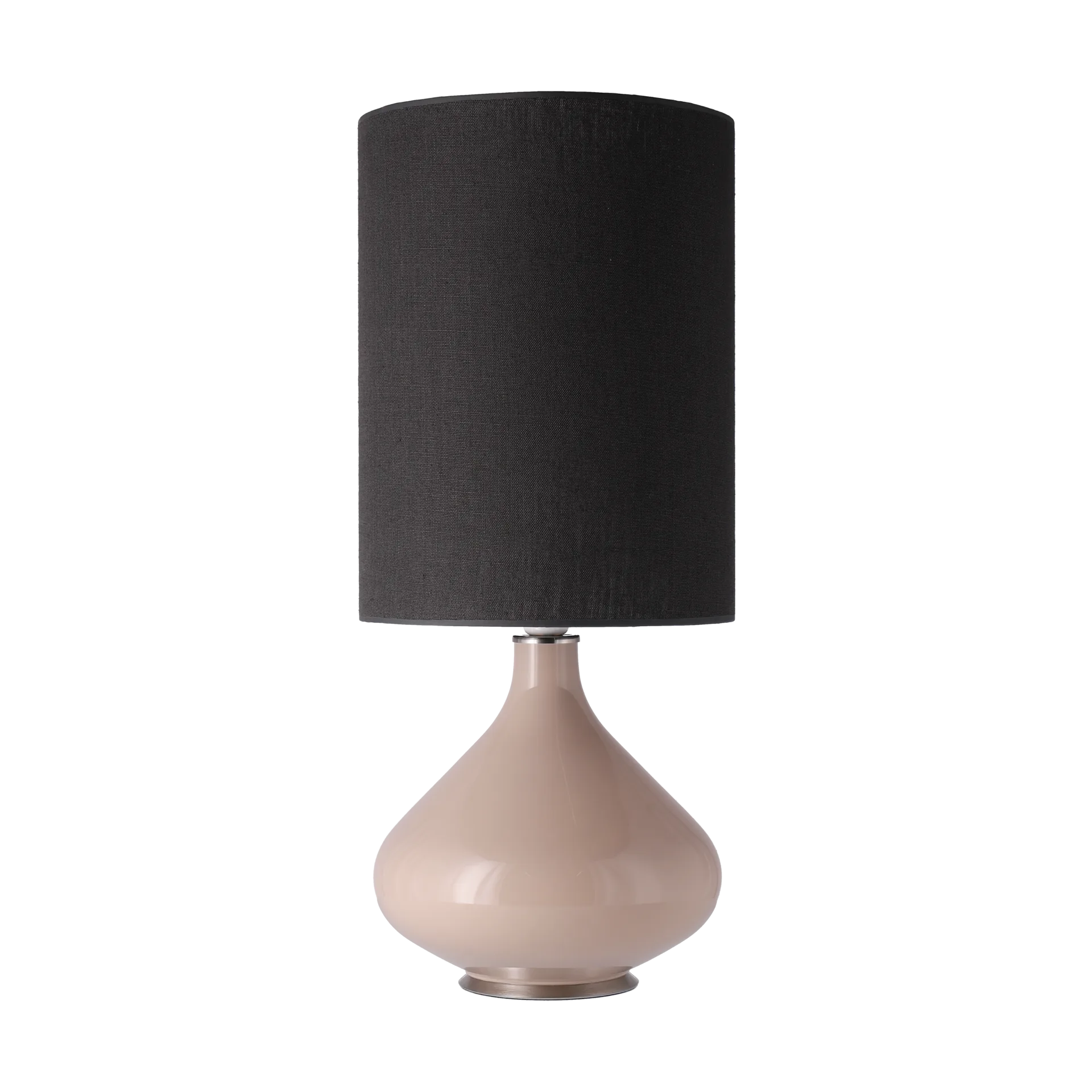 Flavia bordslampa beige lampfot, Lino Negro L Flavia Lamps