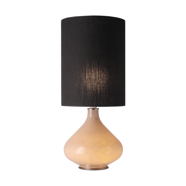 Flavia bordslampa beige lampfot, Lino Negro L Flavia Lamps