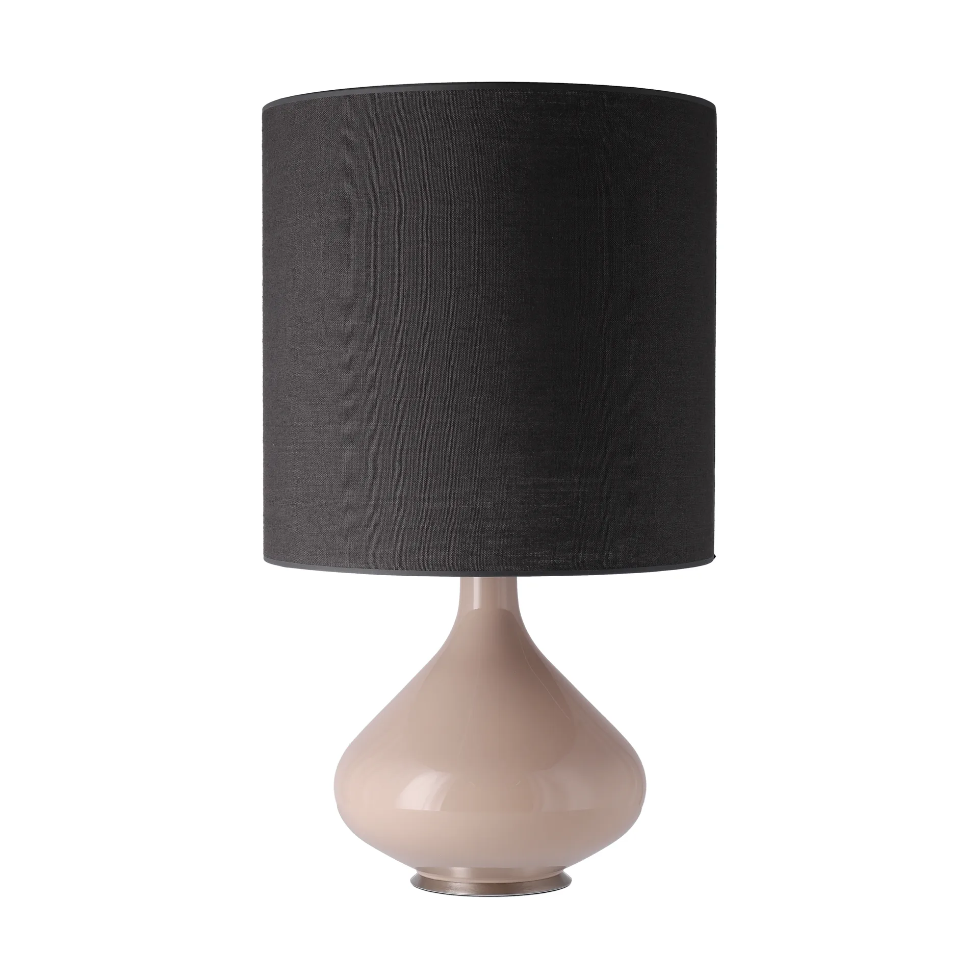 Flavia bordslampa beige lampfot, Lino Negro M Flavia Lamps