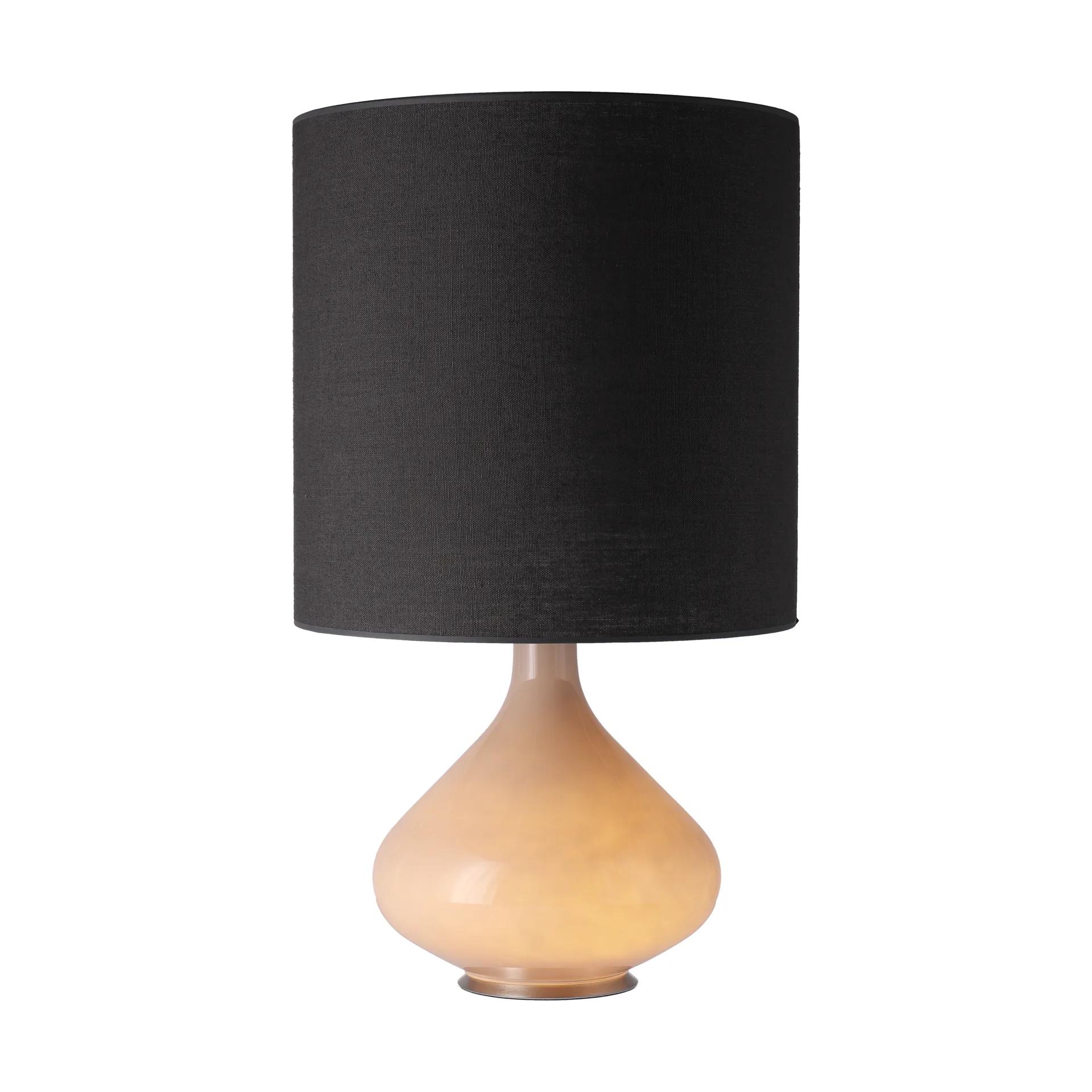Flavia bordslampa beige lampfot, Lino Negro M Flavia Lamps