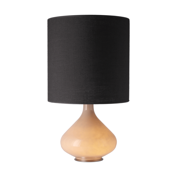 Flavia bordslampa beige lampfot - Lino Negro M - Flavia Lamps