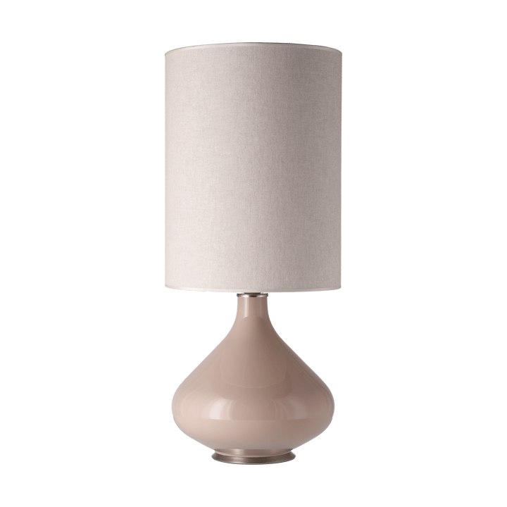 Flavia bordslampa beige lampfot - Milano Tostado L - Flavia Lamps