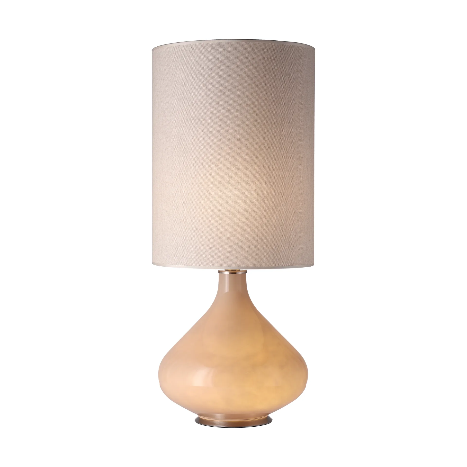 Flavia bordslampa beige lampfot, Milano Tostado L Flavia Lamps