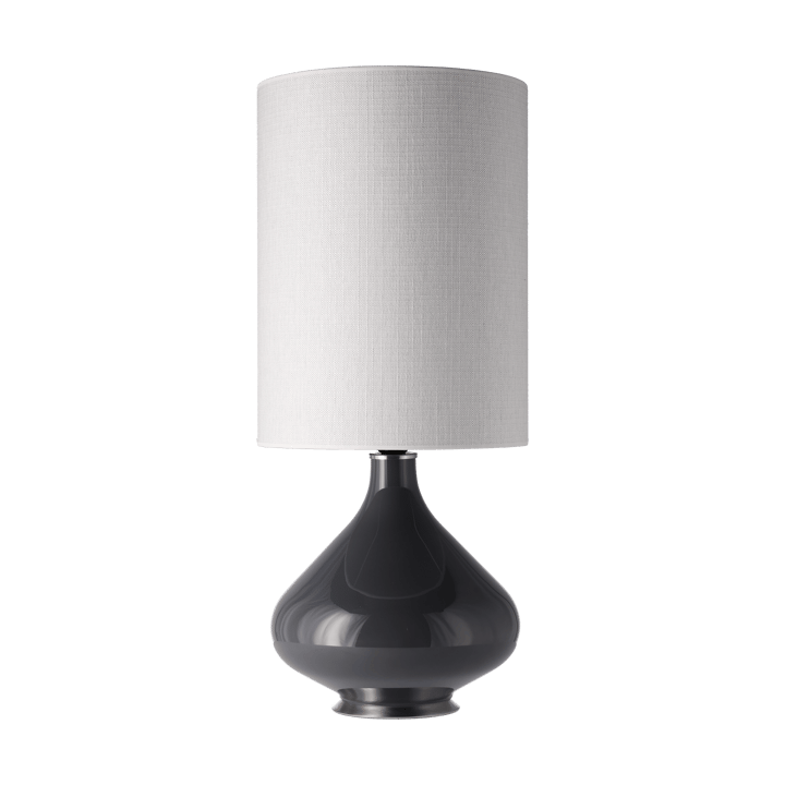 Flavia bordslampa grå lampfot - Babel Beige L - Flavia Lamps