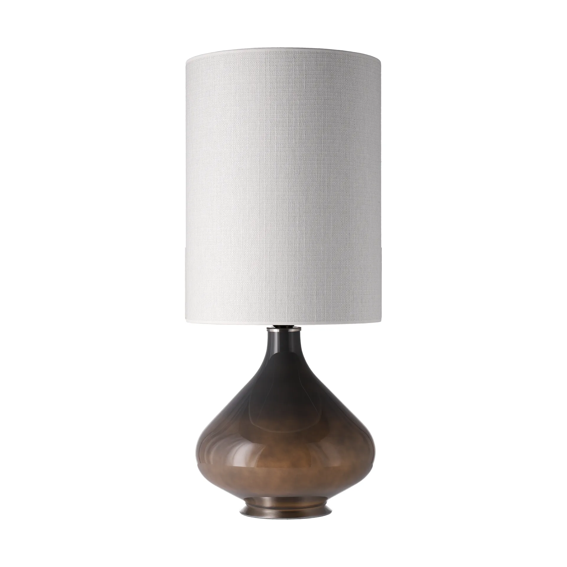 Flavia bordslampa grå lampfot, Babel Beige L Flavia Lamps