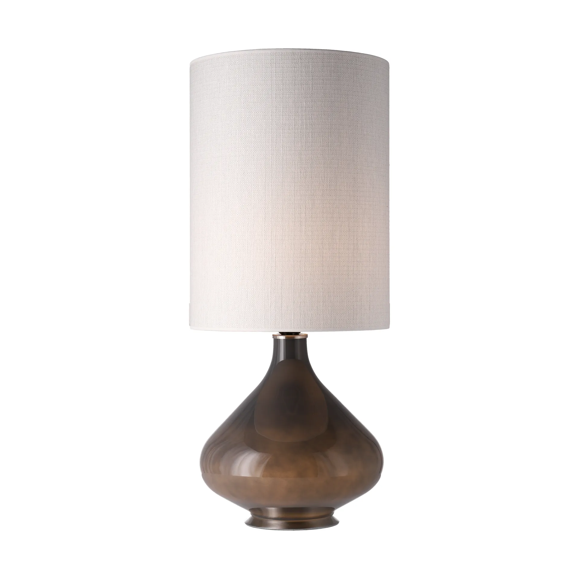 Flavia bordslampa grå lampfot, Babel Beige L Flavia Lamps
