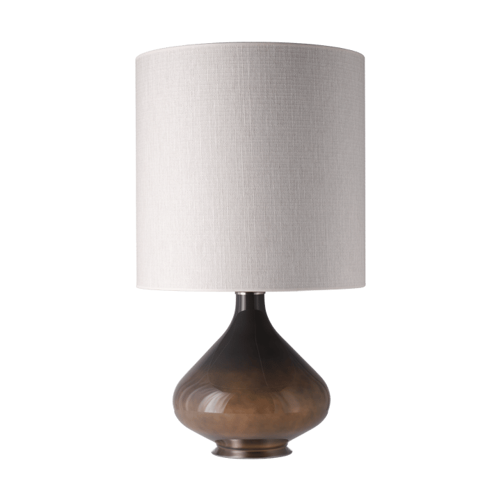 Flavia bordslampa grå lampfot, Babel Beige M Flavia Lamps