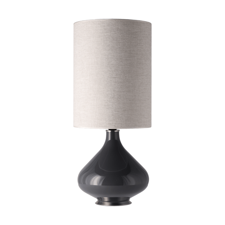 Flavia bordslampa grå lampfot - London Beige L - Flavia Lamps