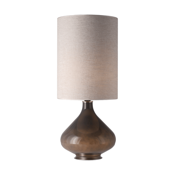 Flavia bordslampa grå lampfot - London Beige L - Flavia Lamps