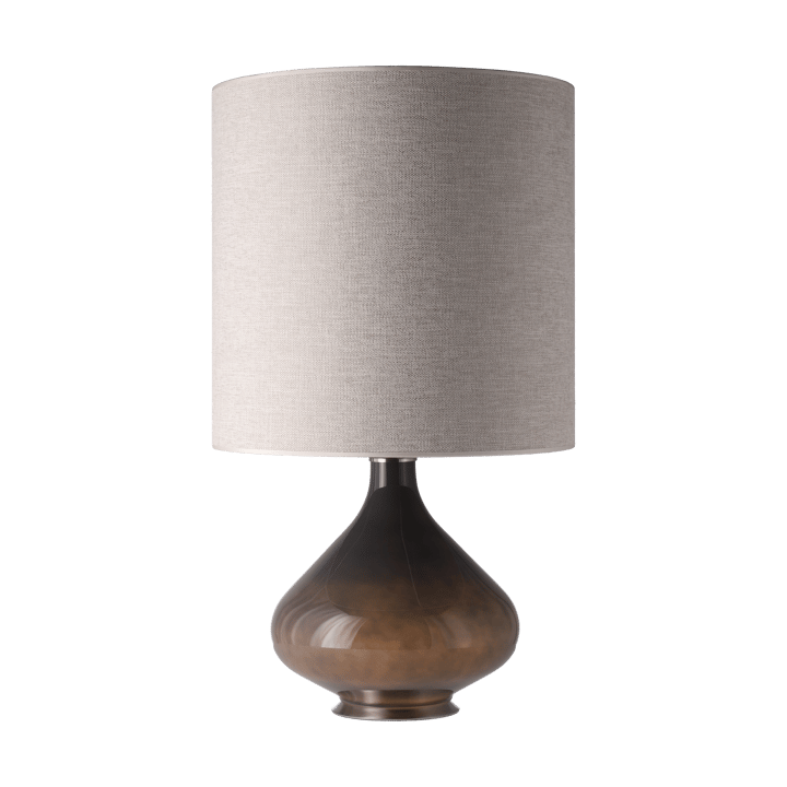 Flavia bordslampa grå lampfot, London Beige M Flavia Lamps