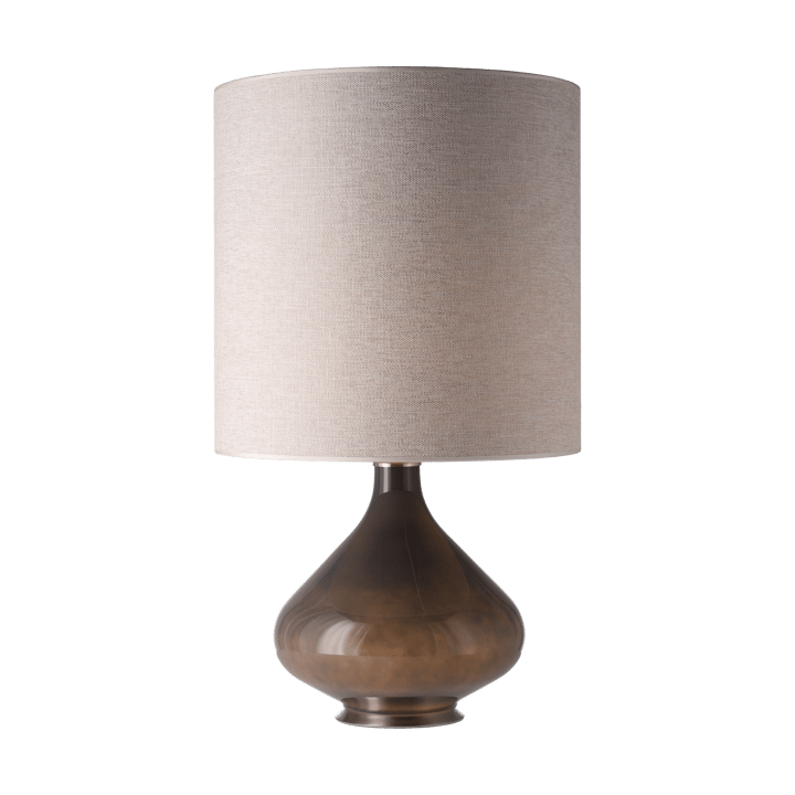 Flavia bordslampa grå lampfot - London Beige M - Flavia Lamps