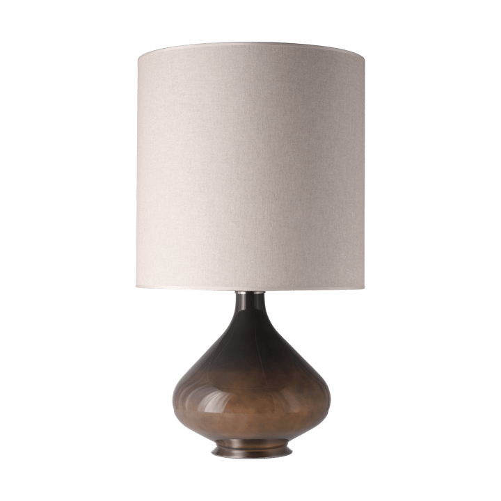 Flavia bordslampa grå lampfot, Milano Tostado M Flavia Lamps