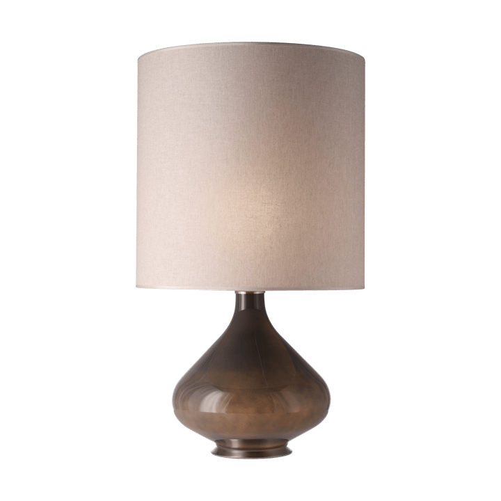 Flavia bordslampa grå lampfot, Milano Tostado M Flavia Lamps