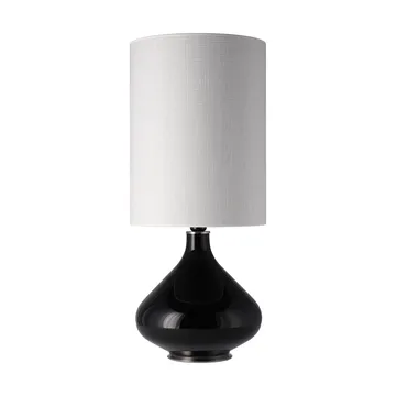 Flavia bordslampa svart lampfot - Babel Beige L - Flavia Lamps