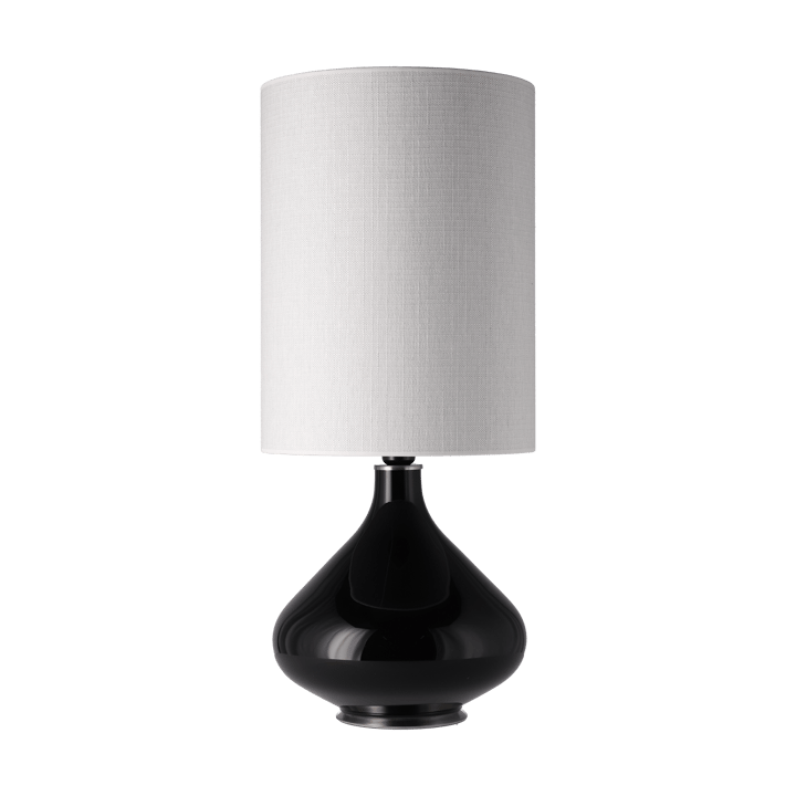 Flavia bordslampa svart lampfot - Babel Beige L - Flavia Lamps