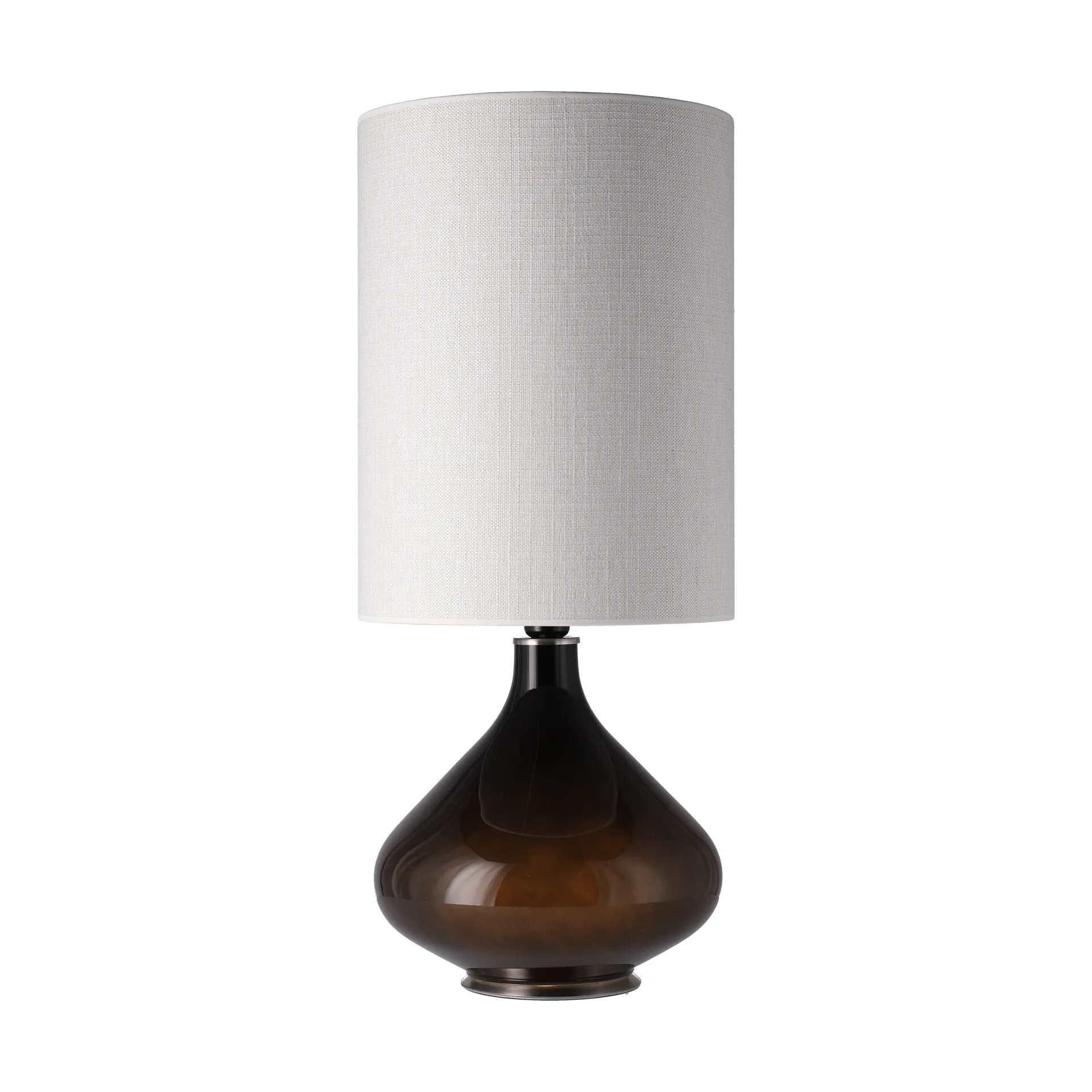 Flavia bordslampa svart lampfot, Babel Beige L Flavia Lamps