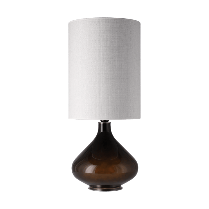 Flavia bordslampa svart lampfot, Babel Beige L Flavia Lamps
