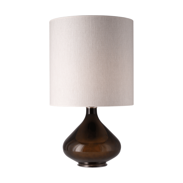 Flavia bordslampa svart lampfot - Babel Beige M - Flavia Lamps