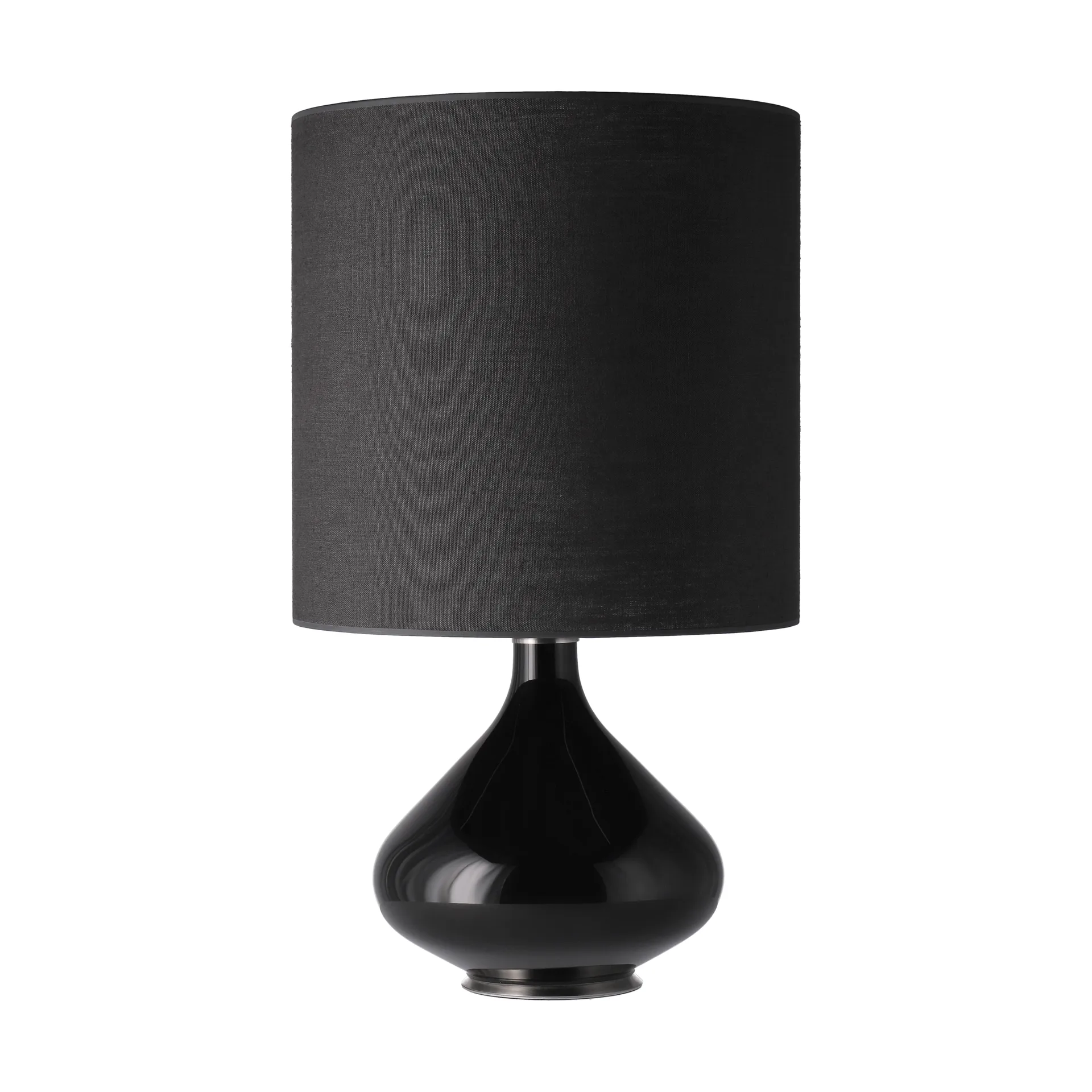 Flavia bordslampa svart lampfot, Lino Negro M Flavia Lamps