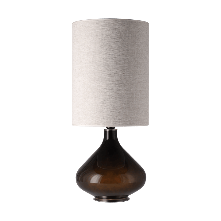 Flavia bordslampa svart lampfot - London Beige L - Flavia Lamps