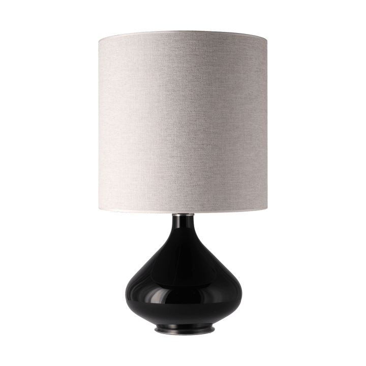Flavia bordslampa svart lampfot - London Beige M - Flavia Lamps