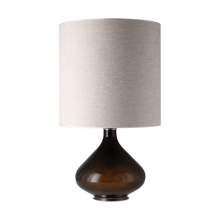 Flavia bordslampa svart lampfot, London Beige M Flavia Lamps