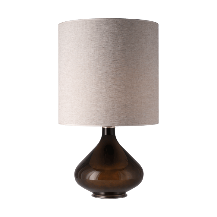 Flavia bordslampa svart lampfot, London Beige M Flavia Lamps
