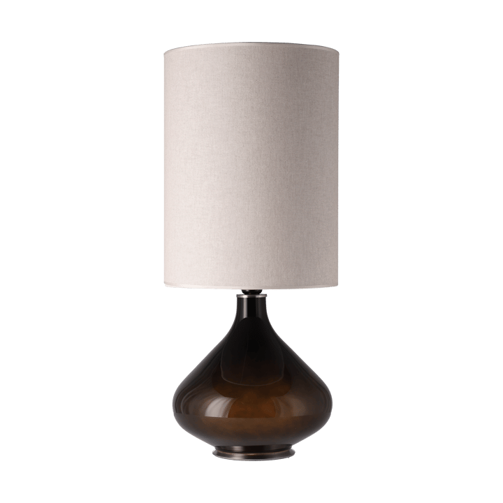 Flavia bordslampa svart lampfot, Milano Tostado L Flavia Lamps