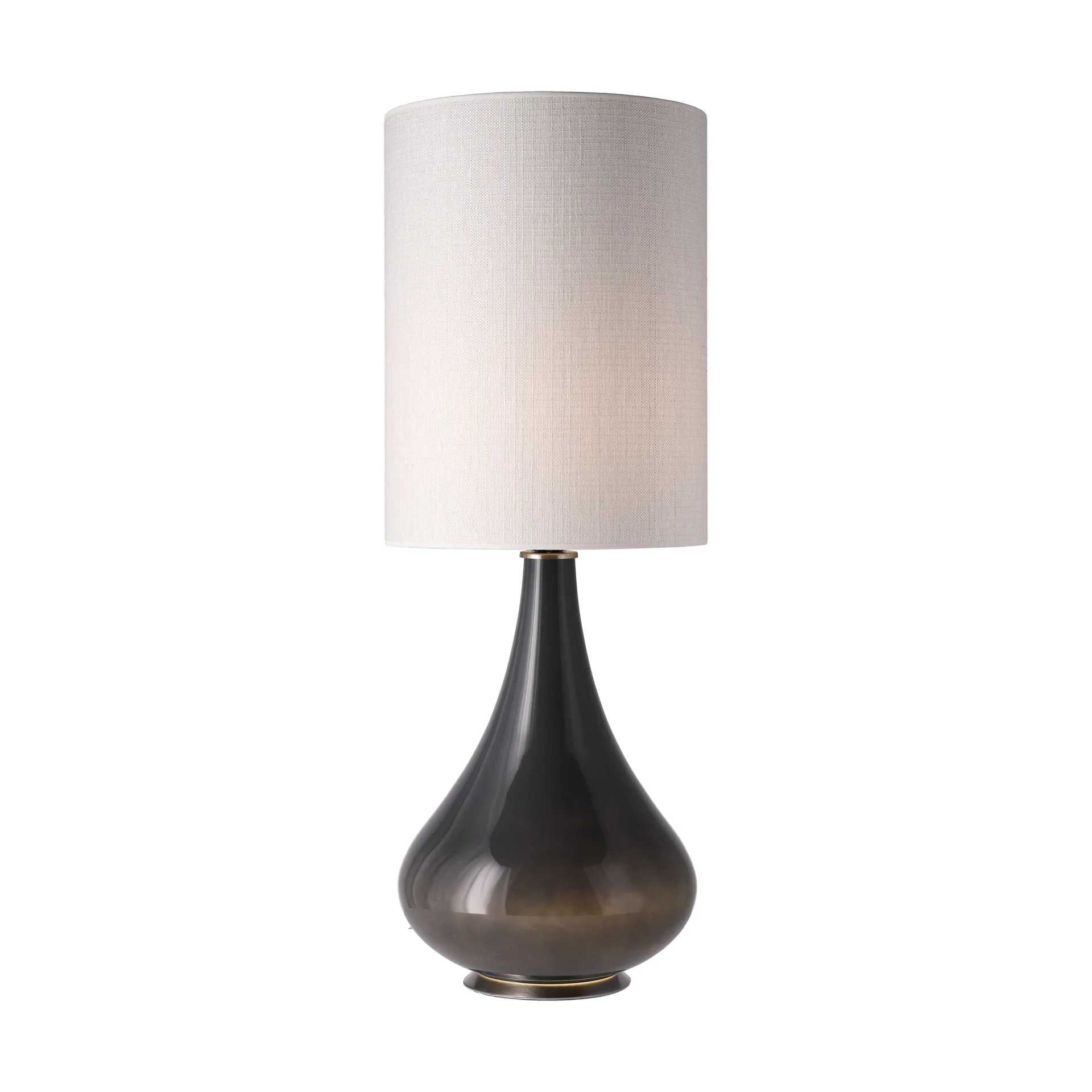 Renata bordslampa grå lampfot, Babel Beige L Flavia Lamps