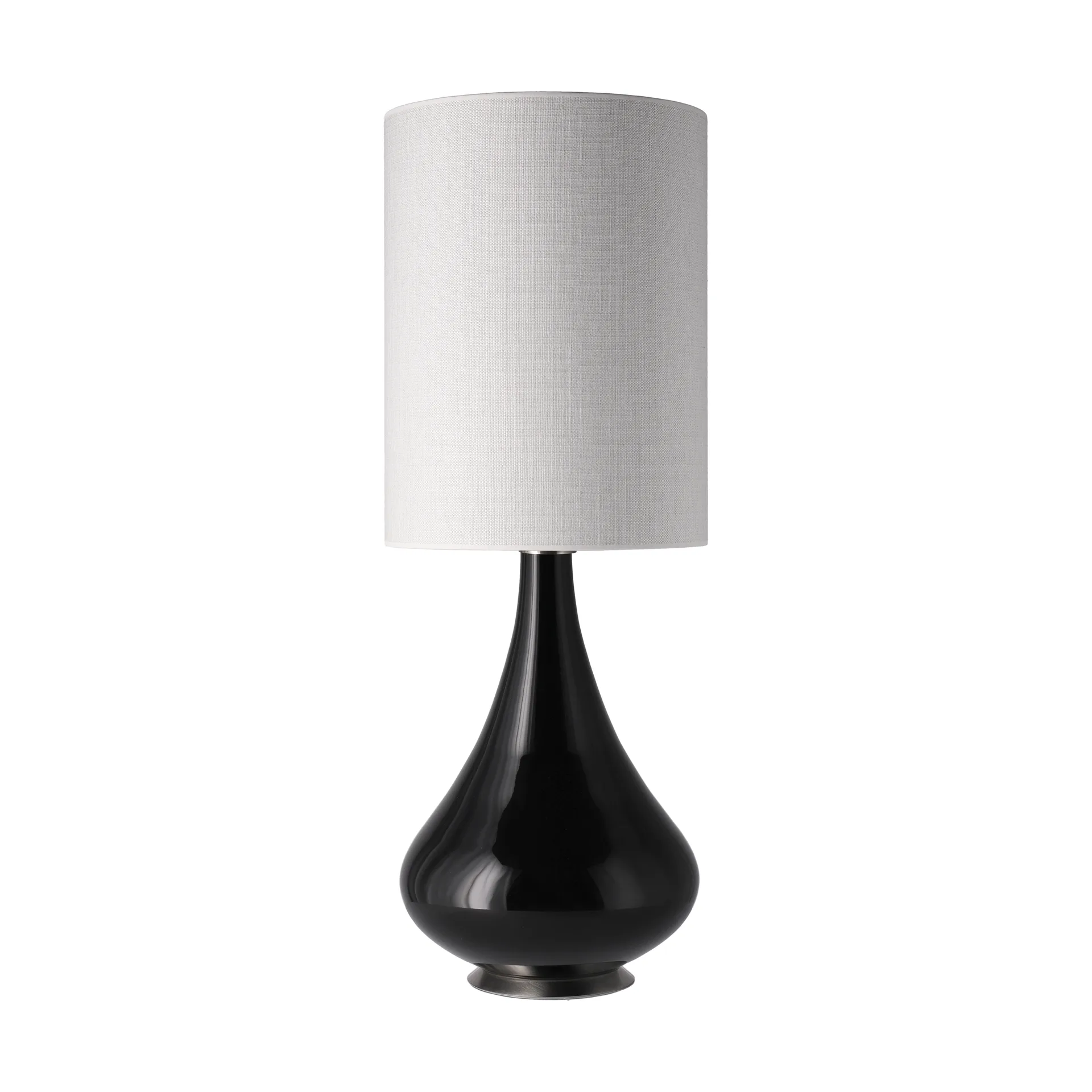 Renata bordslampa svart lampfot, Babel Beige L Flavia Lamps