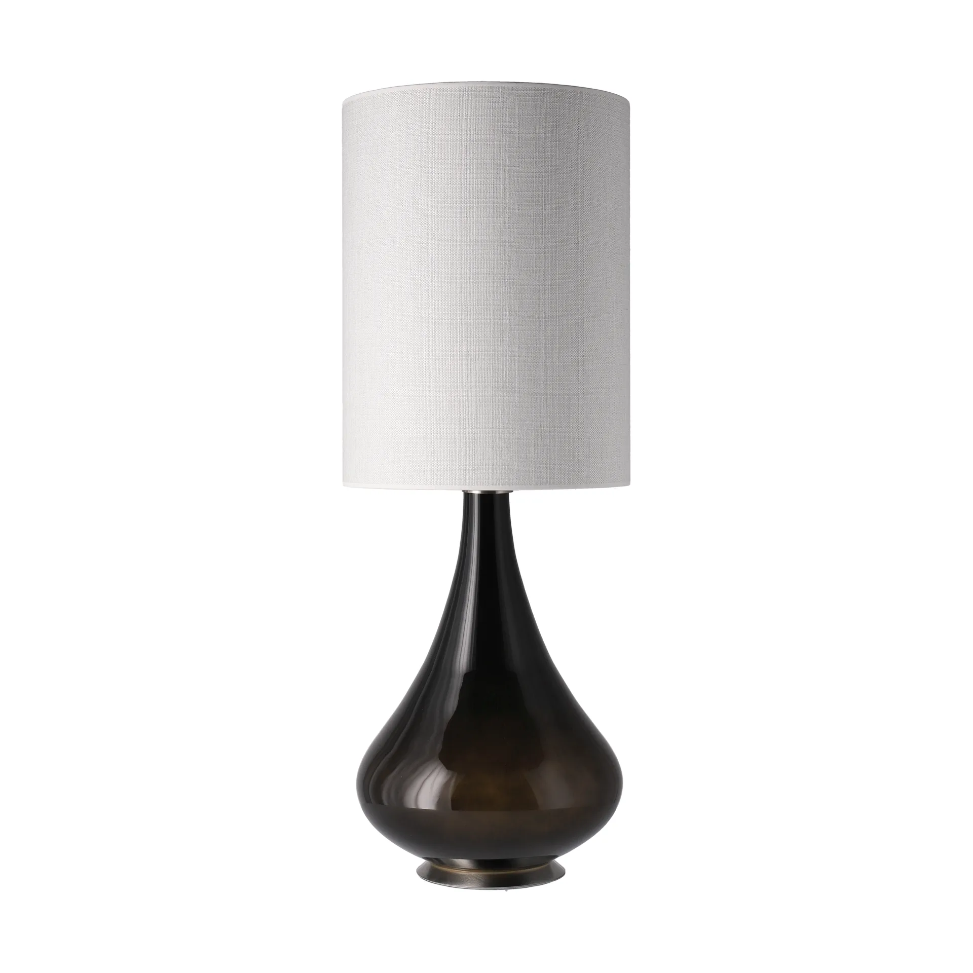 Renata bordslampa svart lampfot, Babel Beige L Flavia Lamps