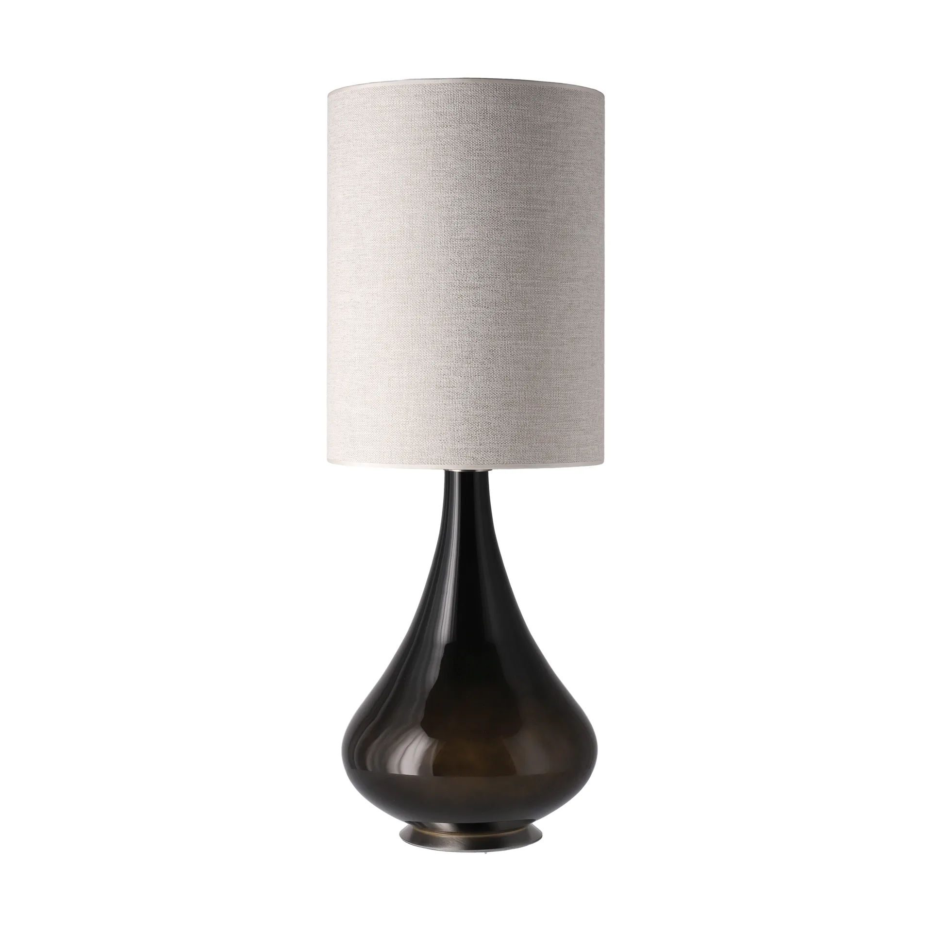 Renata bordslampa svart lampfot, London Beige L Flavia Lamps