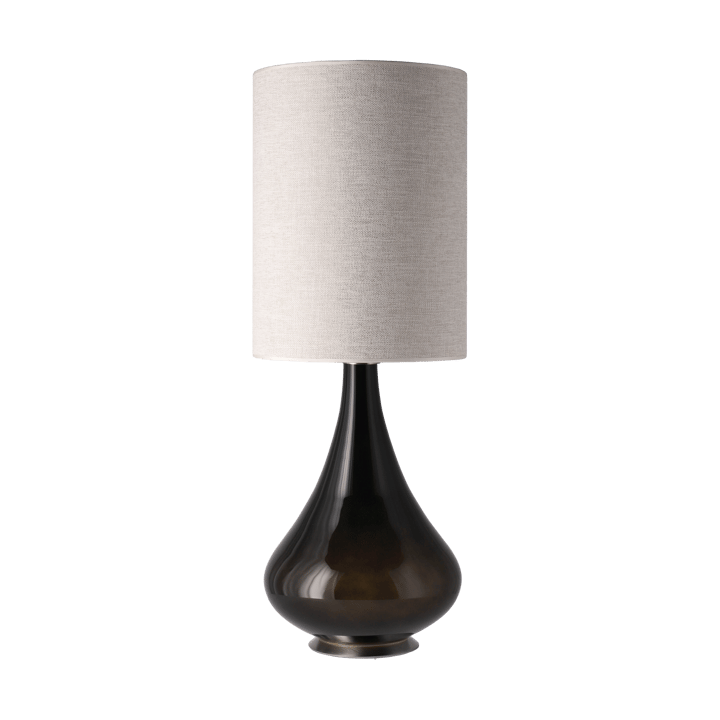 Renata bordslampa svart lampfot, London Beige L Flavia Lamps