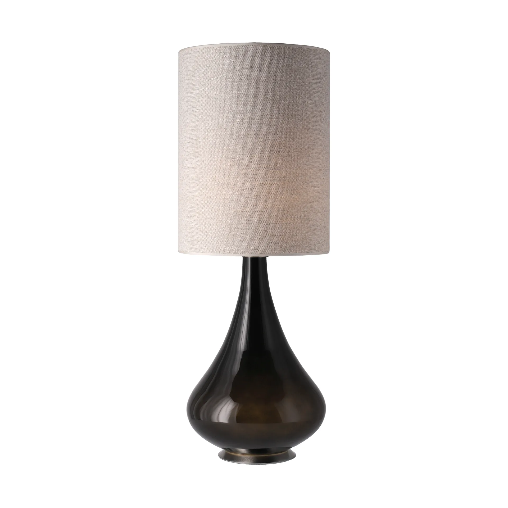 Renata bordslampa svart lampfot, London Beige L Flavia Lamps