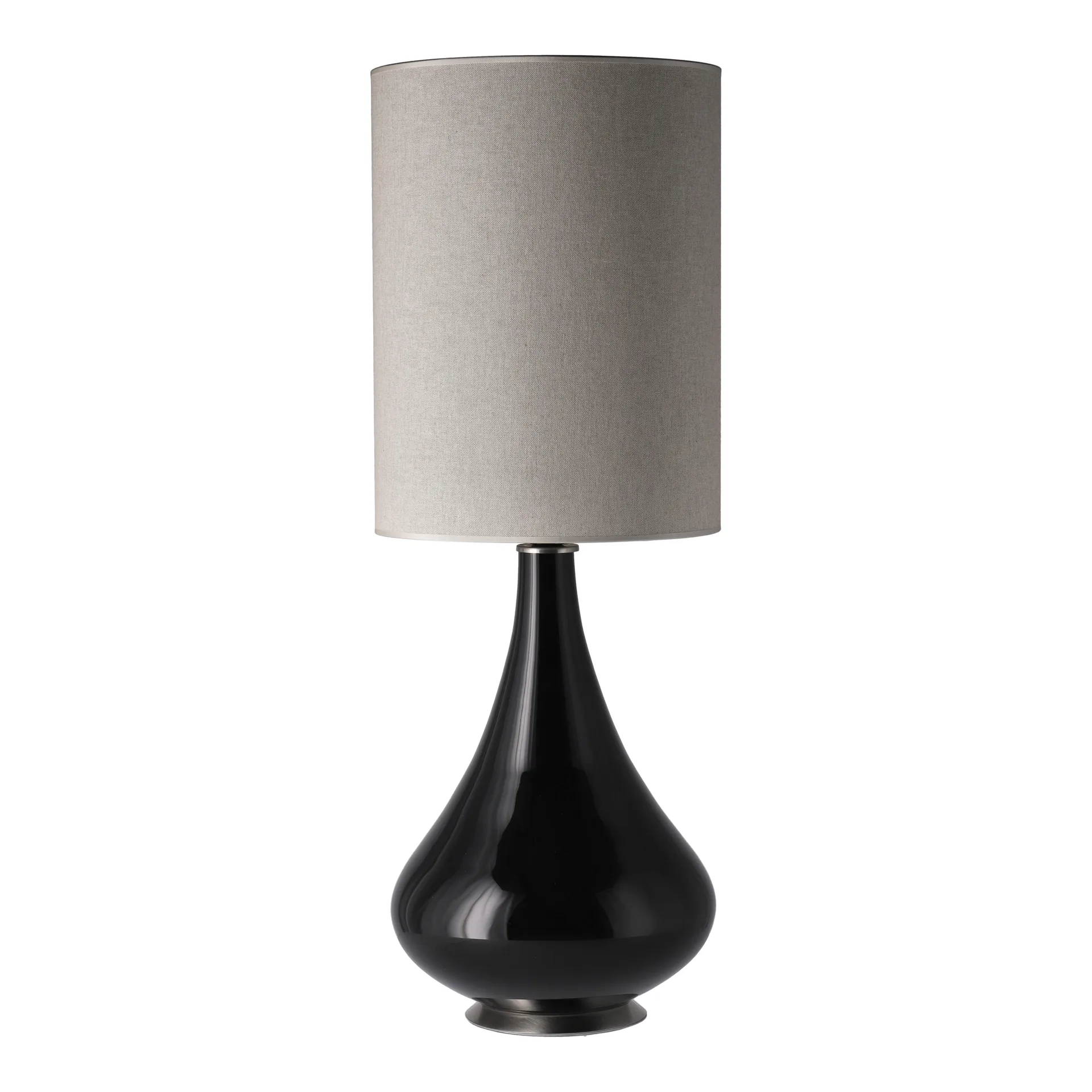 Renata bordslampa svart lampfot, Milano Tostado L Flavia Lamps