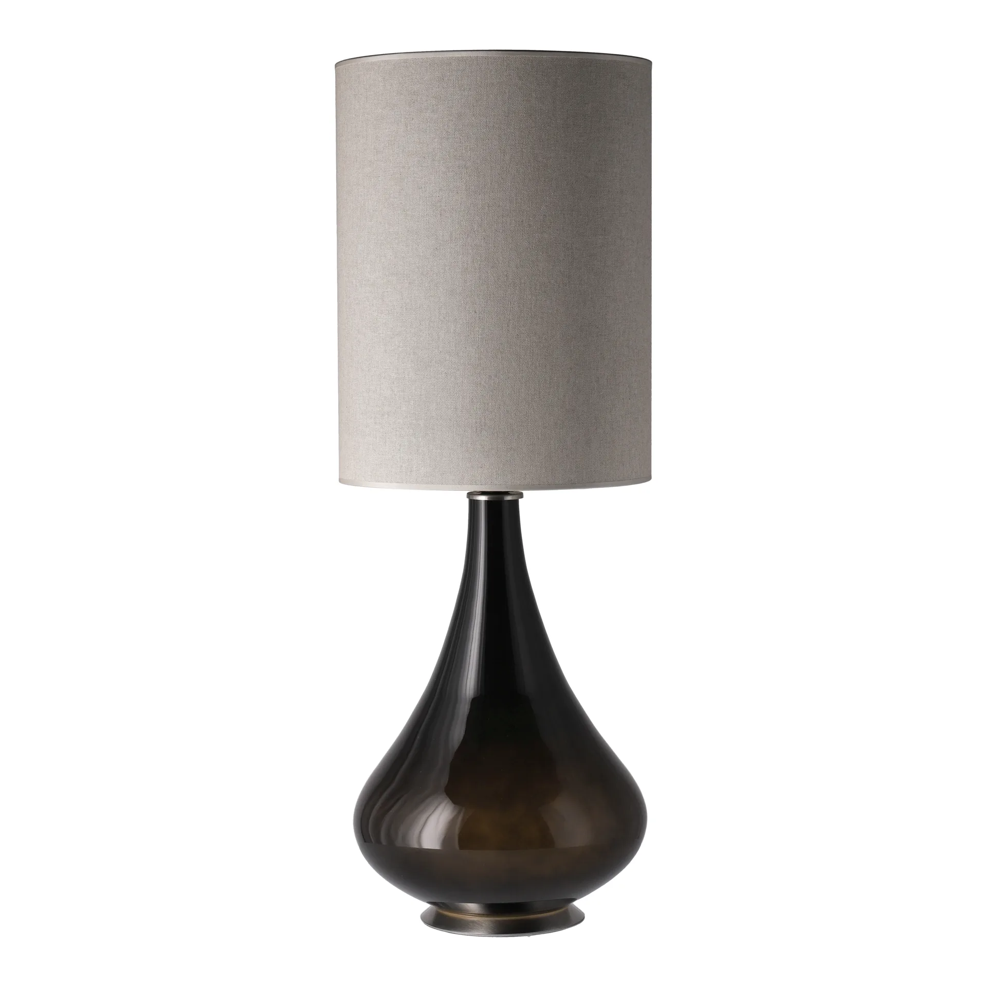 Renata bordslampa svart lampfot, Milano Tostado L Flavia Lamps