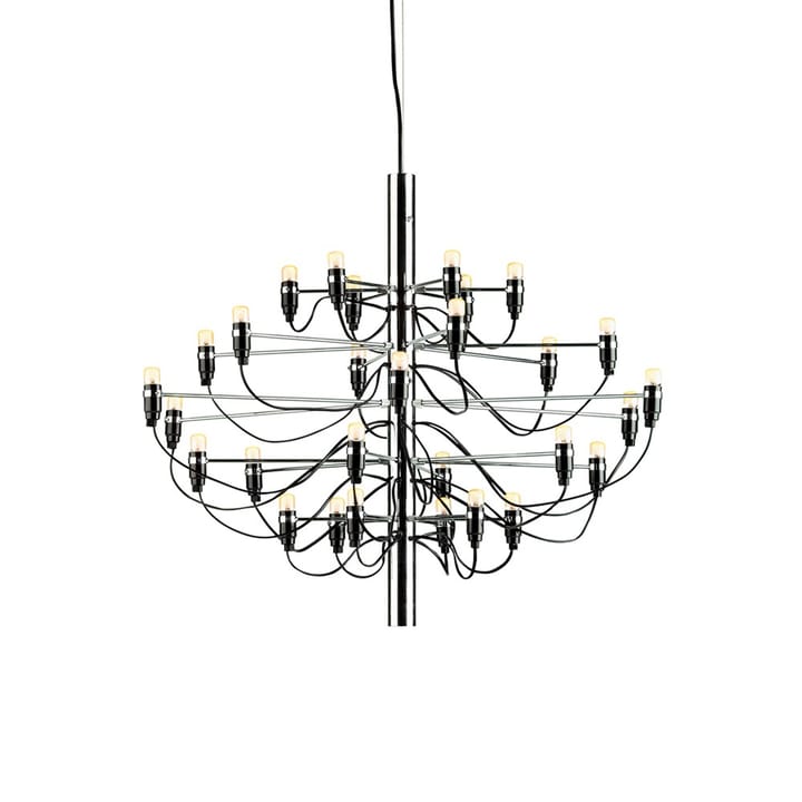 2097 Sarfatti ljuskrona Halogen - Krom 30 lampor - Flos