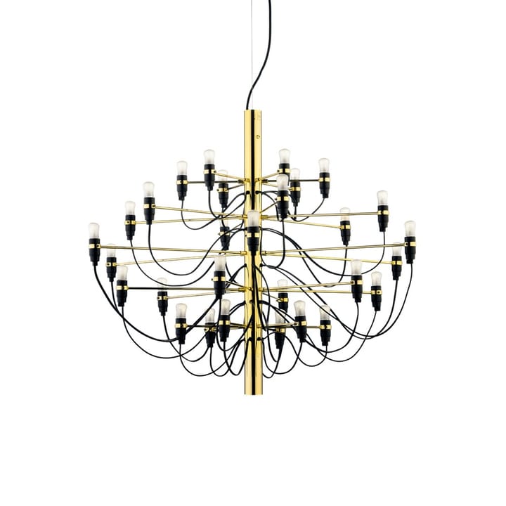 2097 Sarfatti ljuskrona Halogen - Mässing 30 lampor - Flos