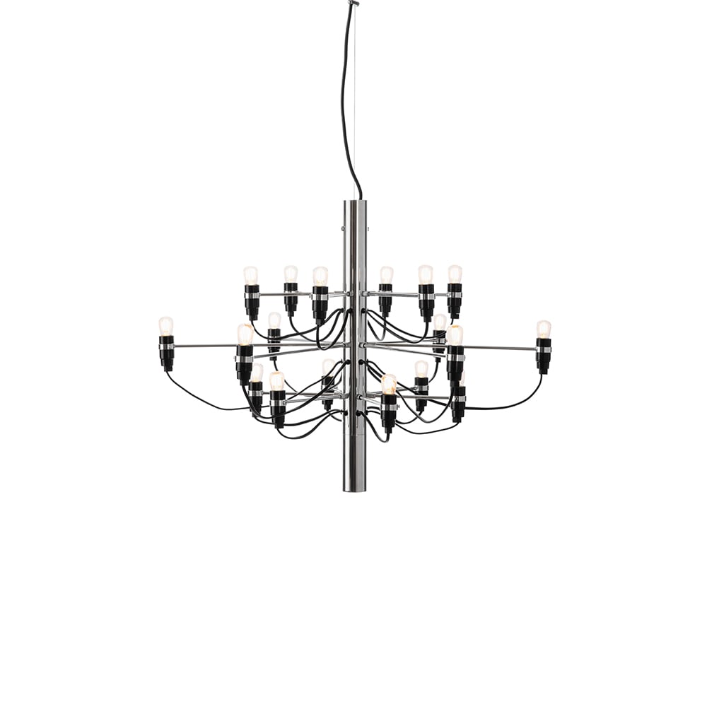 Flos 2097 Sarfatti ljuskrona Krom 18 lampor | Skandinavisk Design | Taklampor & Pendlar | Silverfärgad