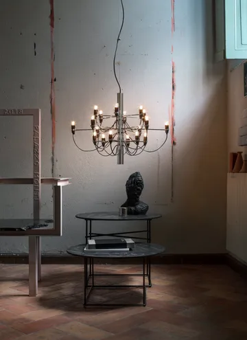 2097 Sarfatti ljuskrona LED - Krom 18 lampor - Flos
